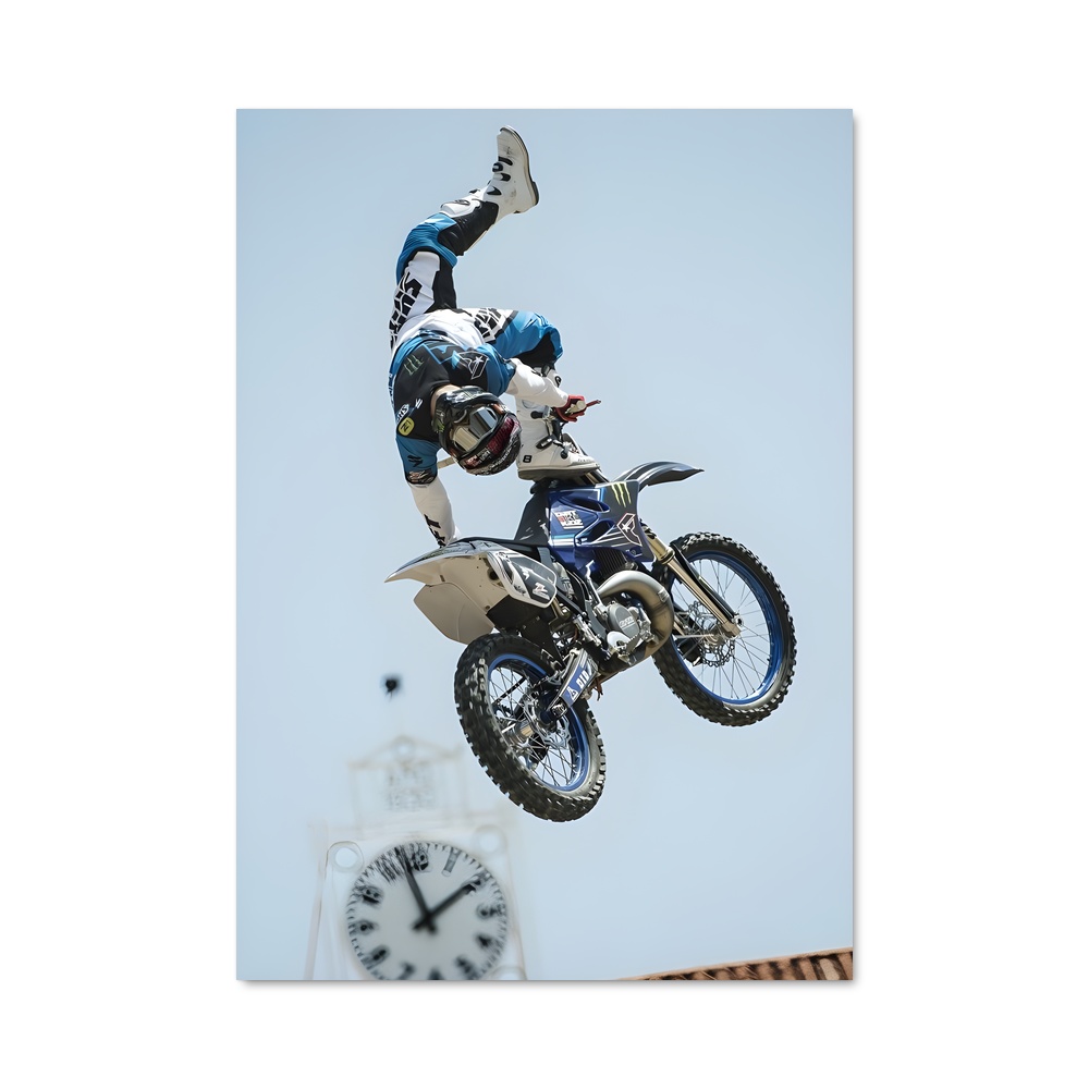 Poster Moto Volante – affiche Motocross freestyle